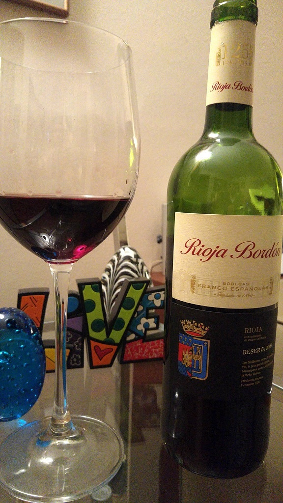 Rioja Bordón Reserva 2009