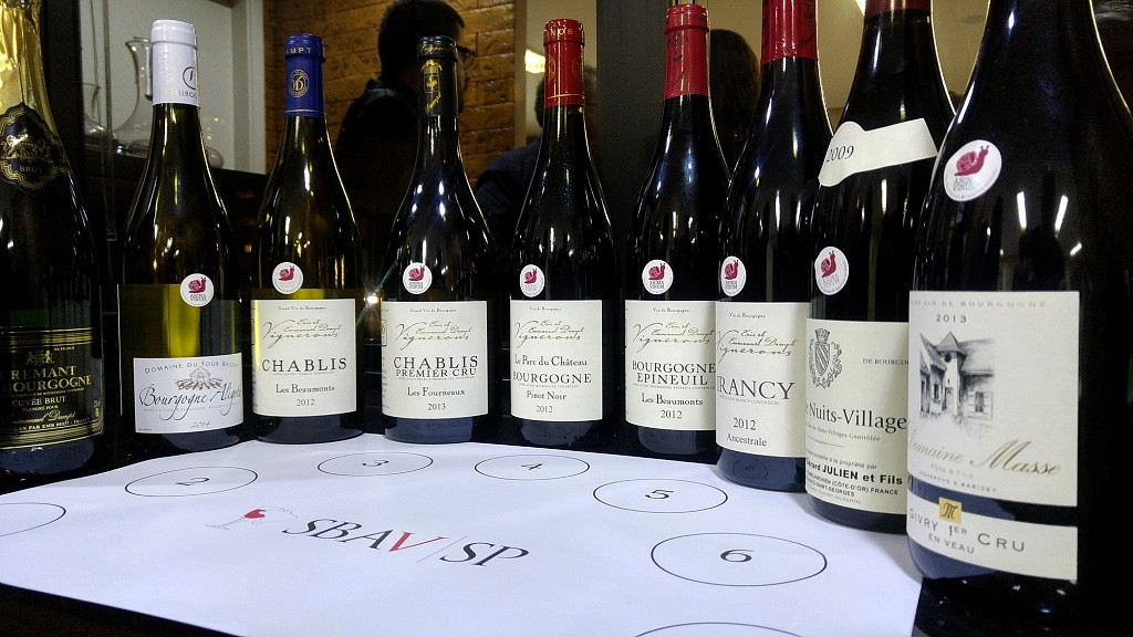 SBAV - Degustação de Vinhos da Bourgogne, França