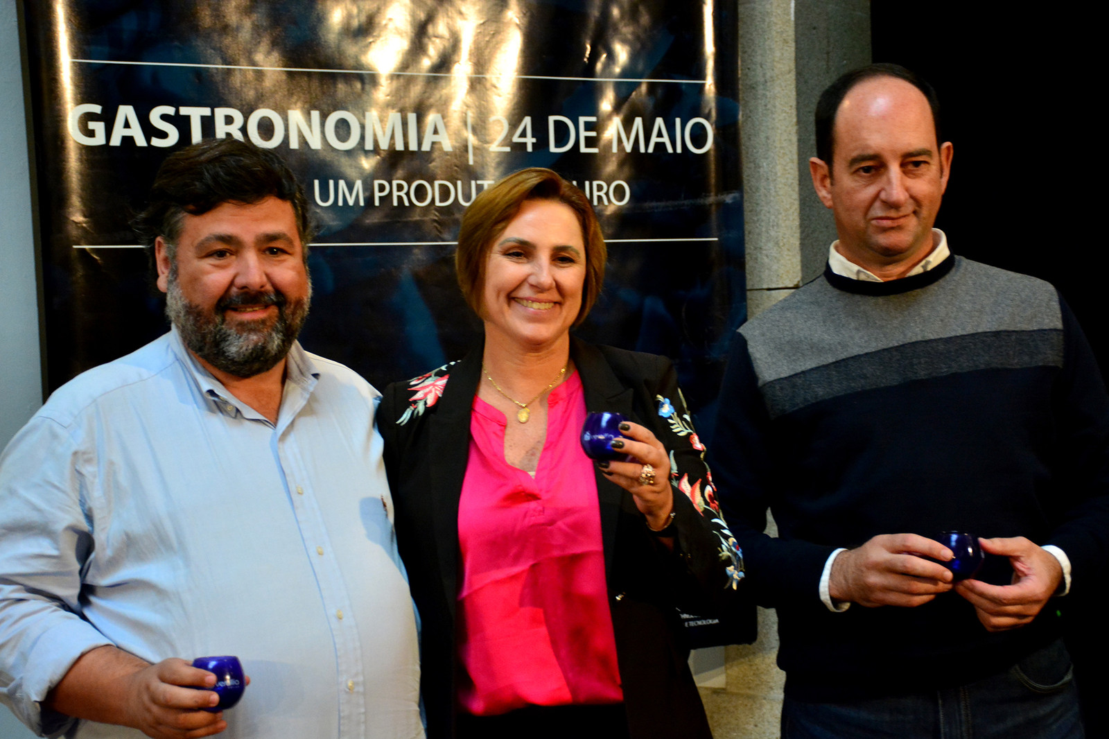 Francisco Pavão, Patricia Galasini e Edgardo Pacheco no Douro TGV