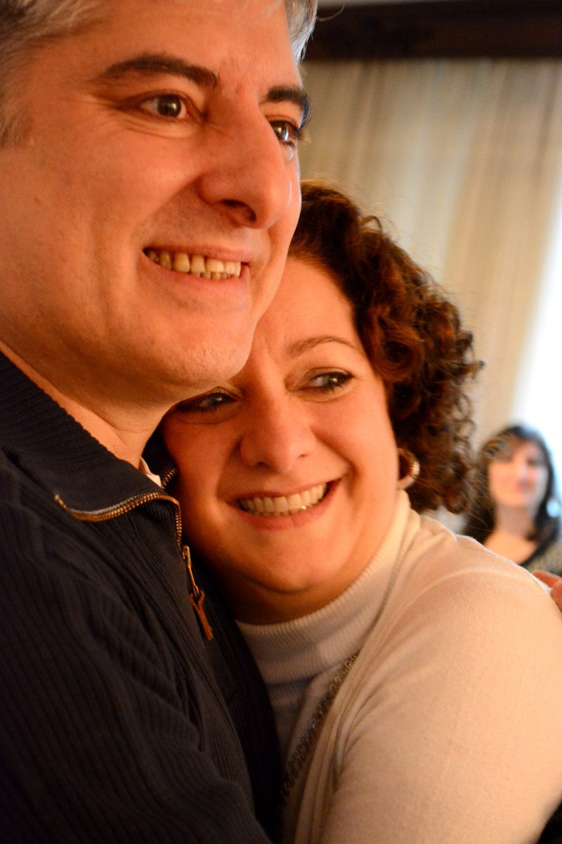 Nós dois emocionados