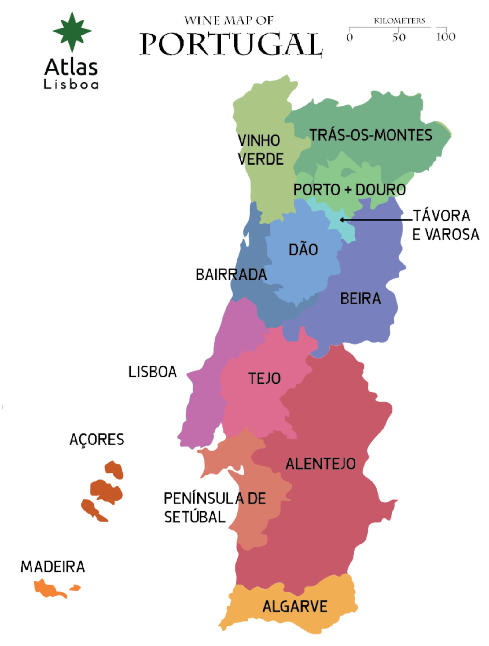 Mapa Portugal | VivaoVinho.pt