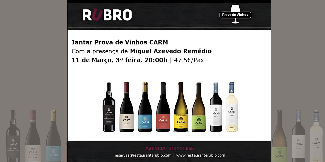Prova de Vinhos CARM|Viva o Vinho