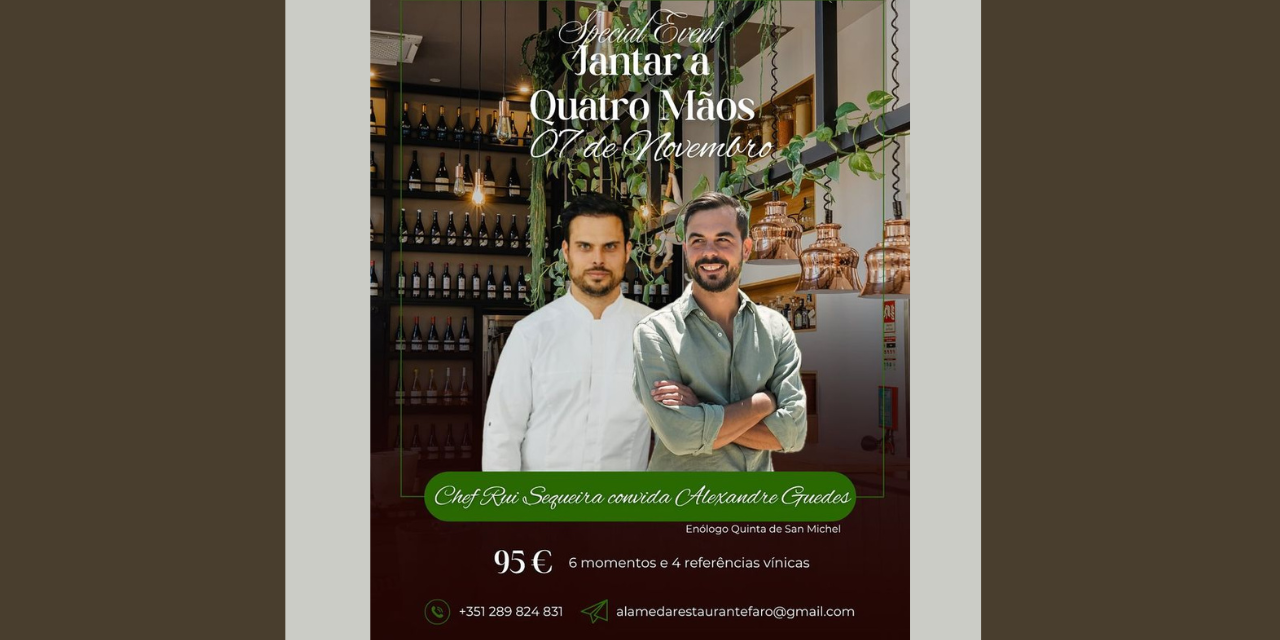 Jantar a Quatro Mãos|Viva o Vinho