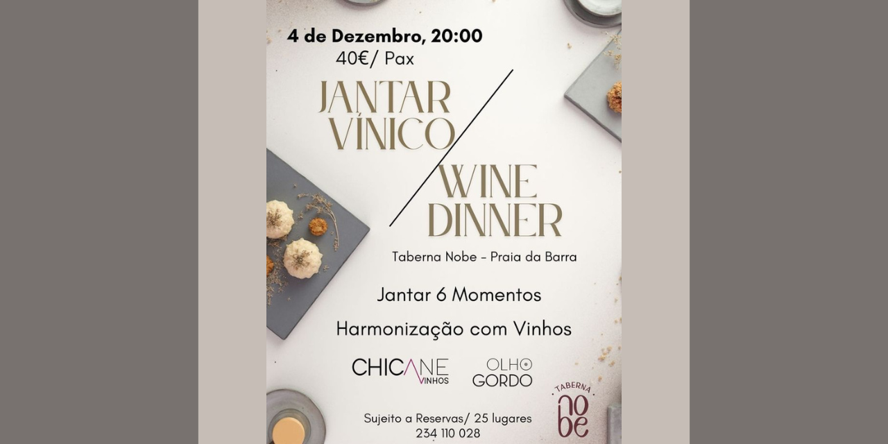 Jantar Taberna Nobe|Viva o Vinho