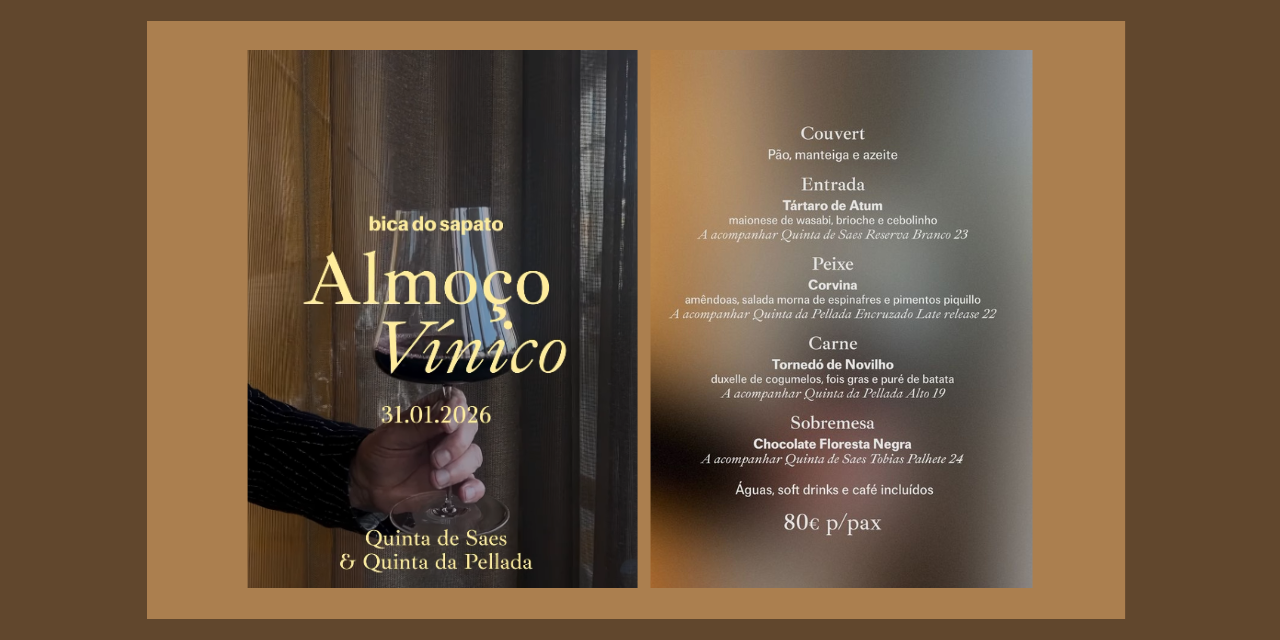 Almoço Vínico Bica do Sapato|Viva o Vinho