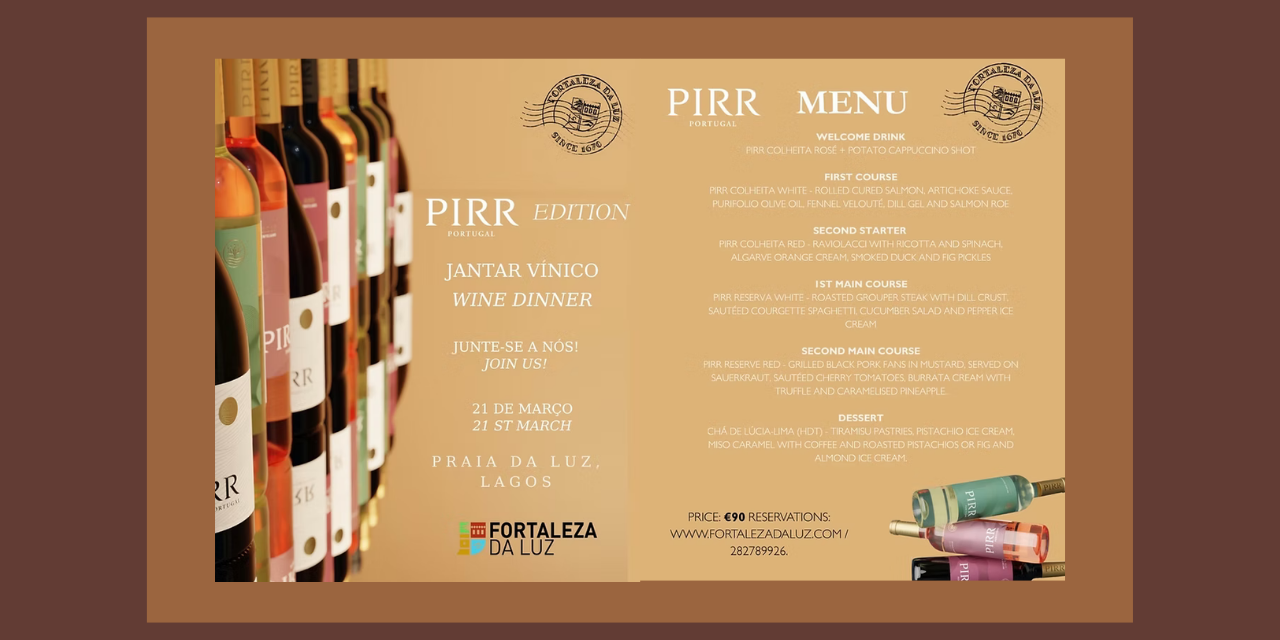 Jantar Vínico PIRR Edition|Viva o Vinho