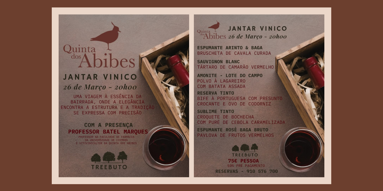 Jantar Vínico Quinta dos Abibes|Viva o Vinho