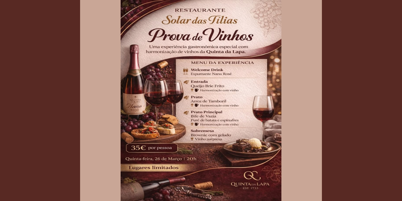 Prova Jantar Quinta da Lapa|Viva o Vinho
