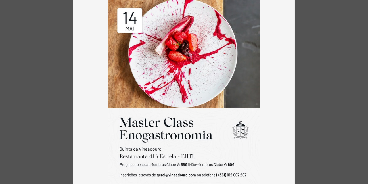 MasterClass de Enogastronomia|Viva o Vinho
