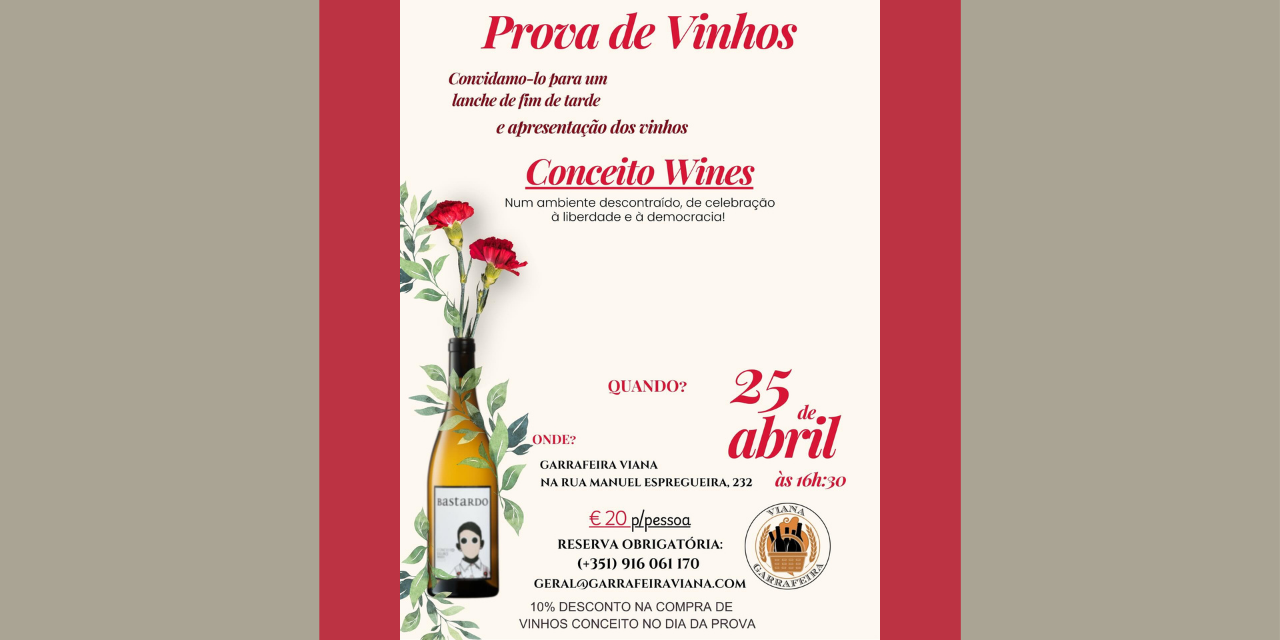 Prova de Vinhos Conceito|Viva o Vinho