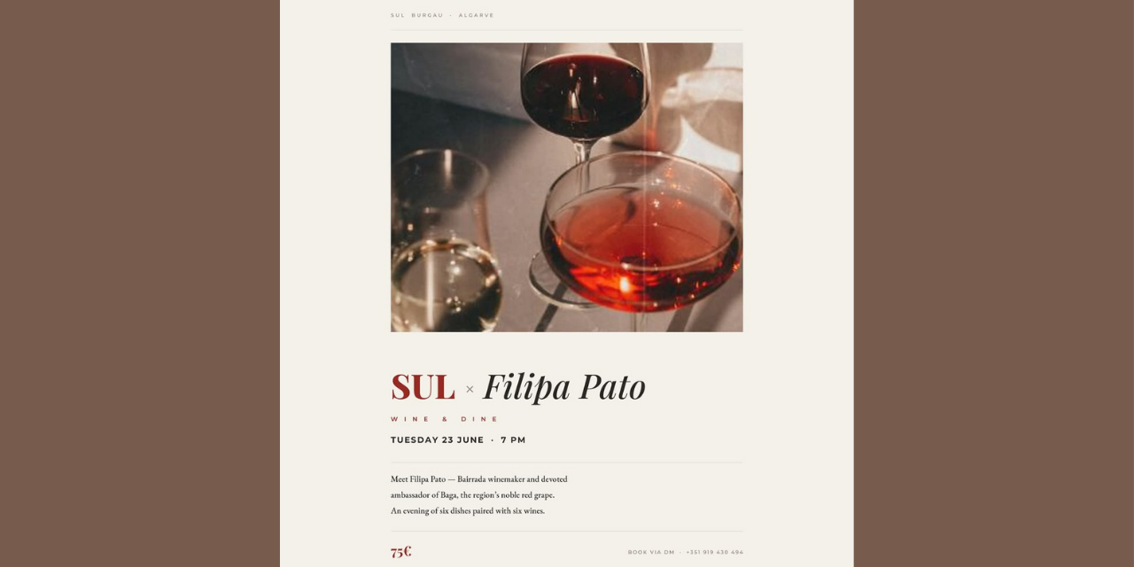 Jantar Sul Filipa Pato|Viva o Vinho