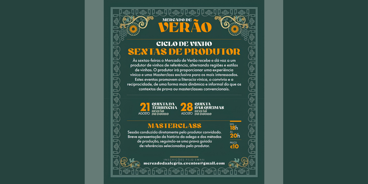 Sextas de Produtor Ciclo de Vinho|Viva o Vinho