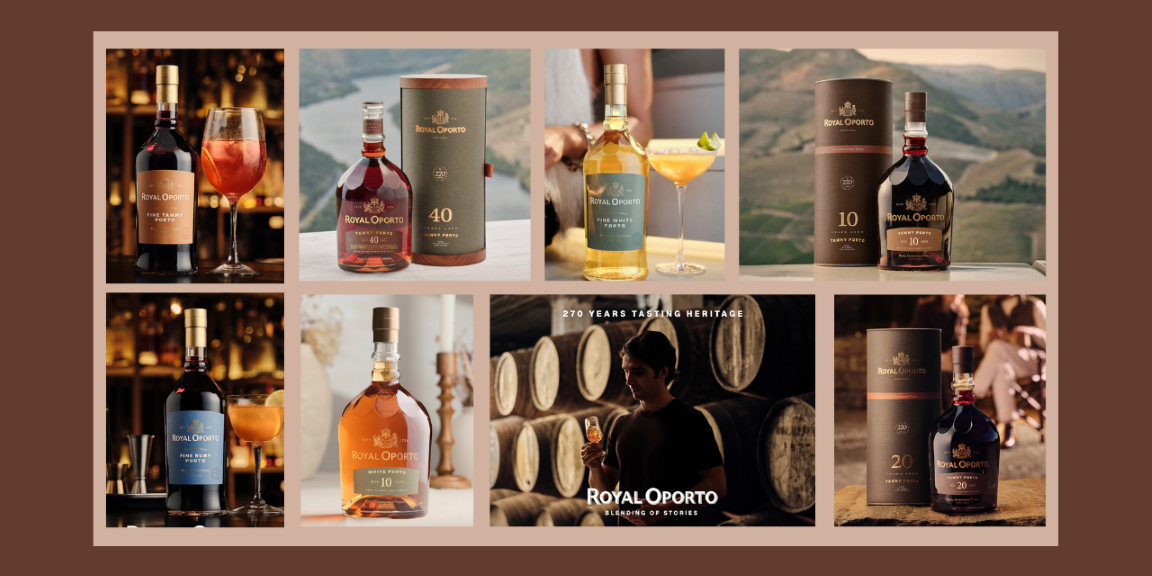 Royal Oporto: marca histórica de Vinho do Porto renova-se para celebrar 270 anos da Real Companhia Velha