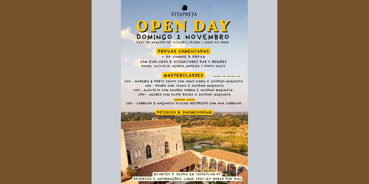 Open Day Fitapreta|Viva o Vinho