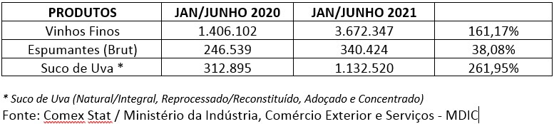 MERCADO DE VINHOS 1º SEMESTRE DE 2021